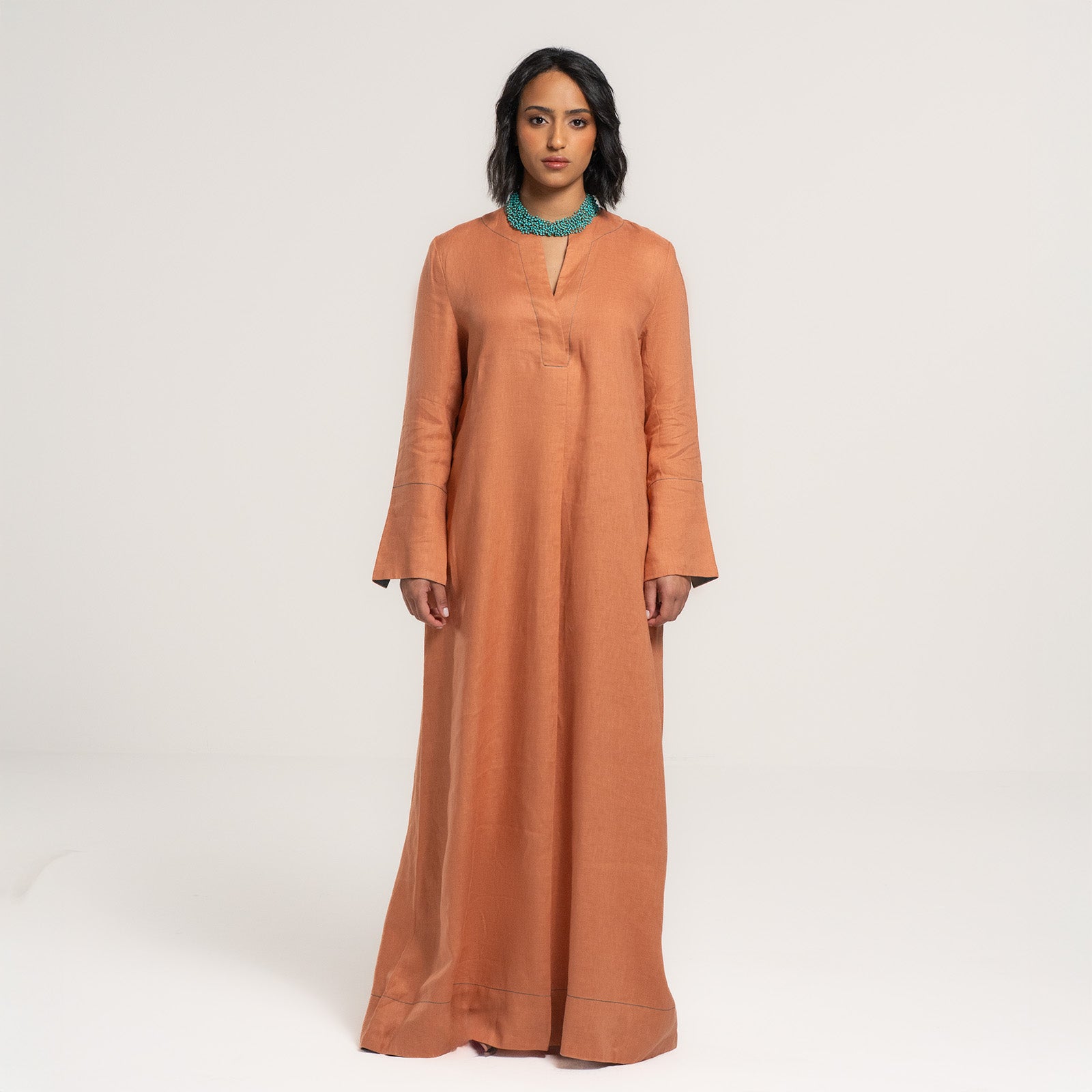 Orange Opal Dress with Green Edges