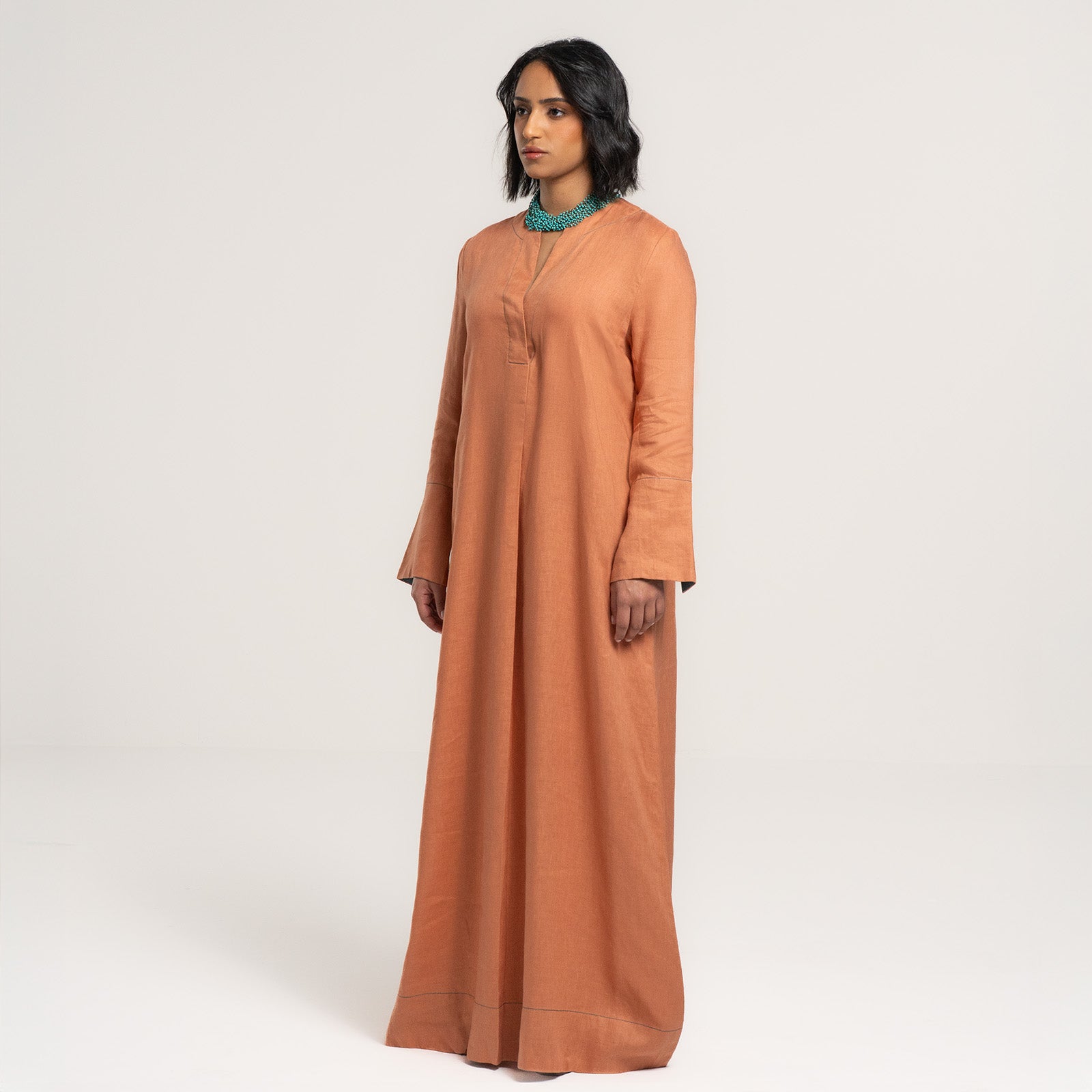 Orange Opal Dress with Green Edges